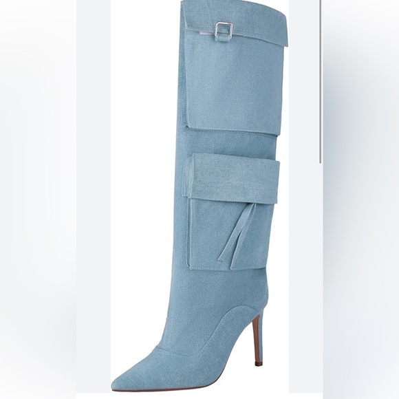 Women’s Denim Boots  Pointed Toes Size 9 - Picture 5 of 7